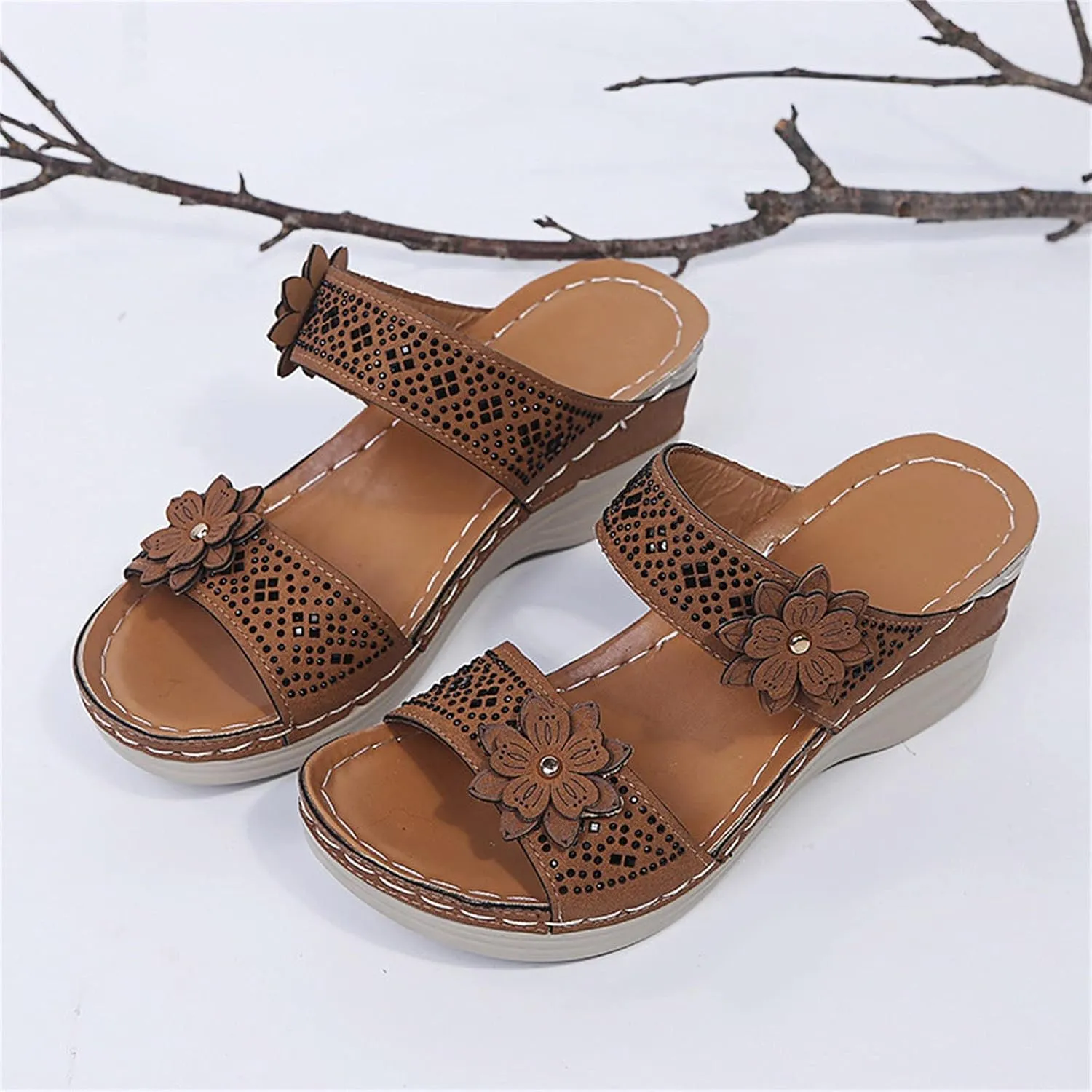 Adjustable Orthopedic Sandals Women Arch Support Flip Flops Summer Casual Walking Shoes Non Slip Beach Outdoor Thick Cushion