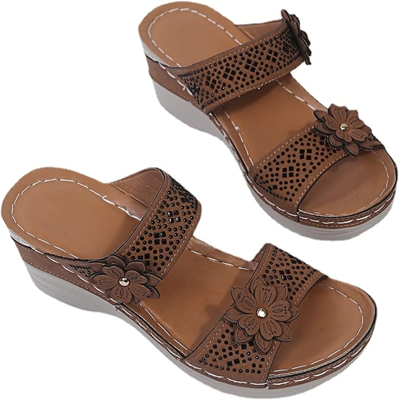 Adjustable Orthopedic Sandals Women Arch Support Flip Flops Summer Casual Walking Shoes Non Slip Beach Outdoor Thick Cushion