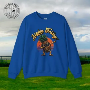 Aloha Friday Dabbing Pineapple Hawaii Crewneck