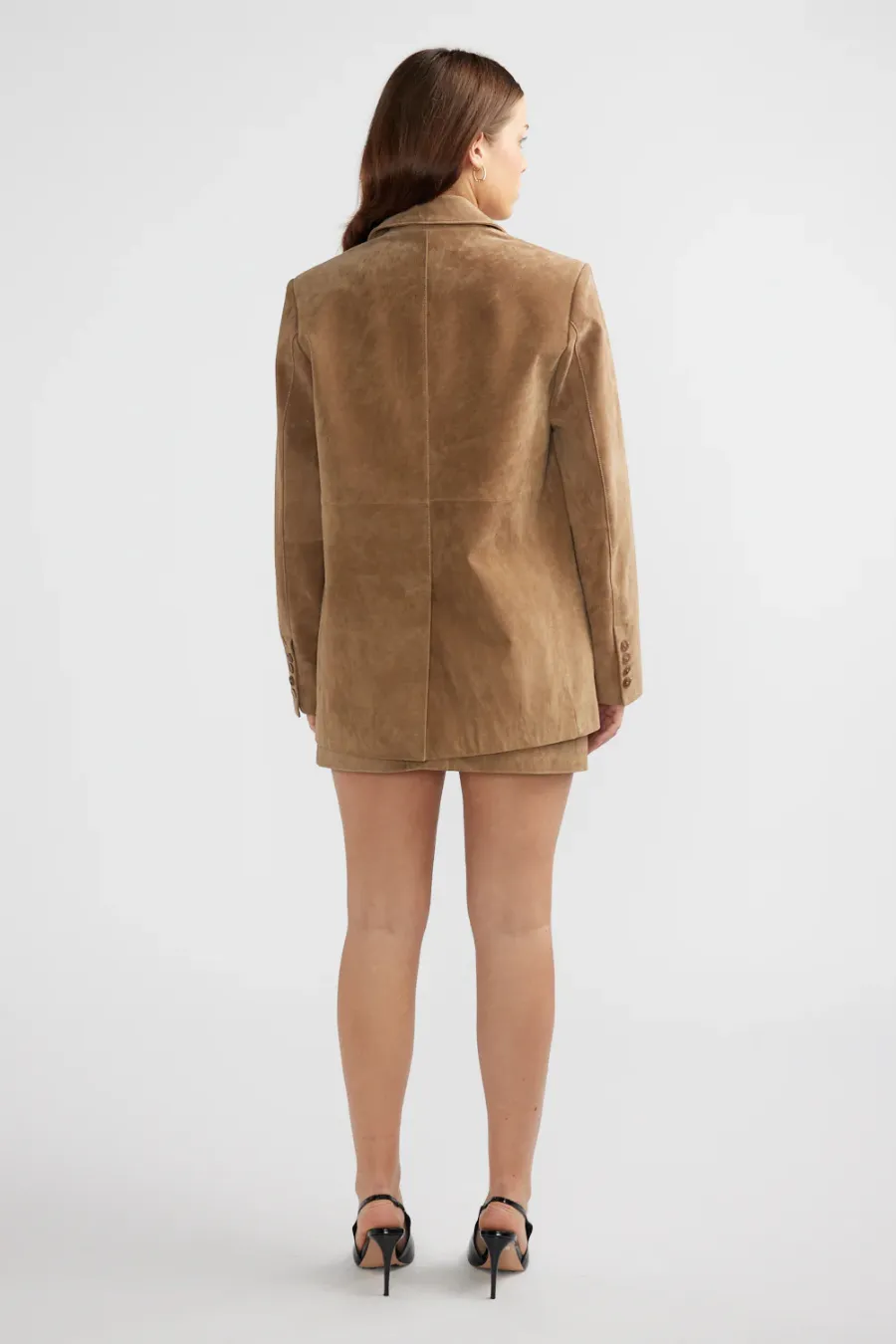 Ana Suede Blazer Toffee