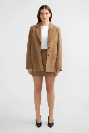 Ana Suede Blazer Toffee