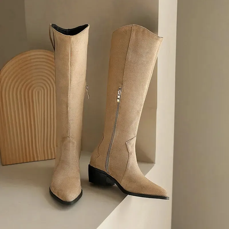 Arden Suede Knee Boot