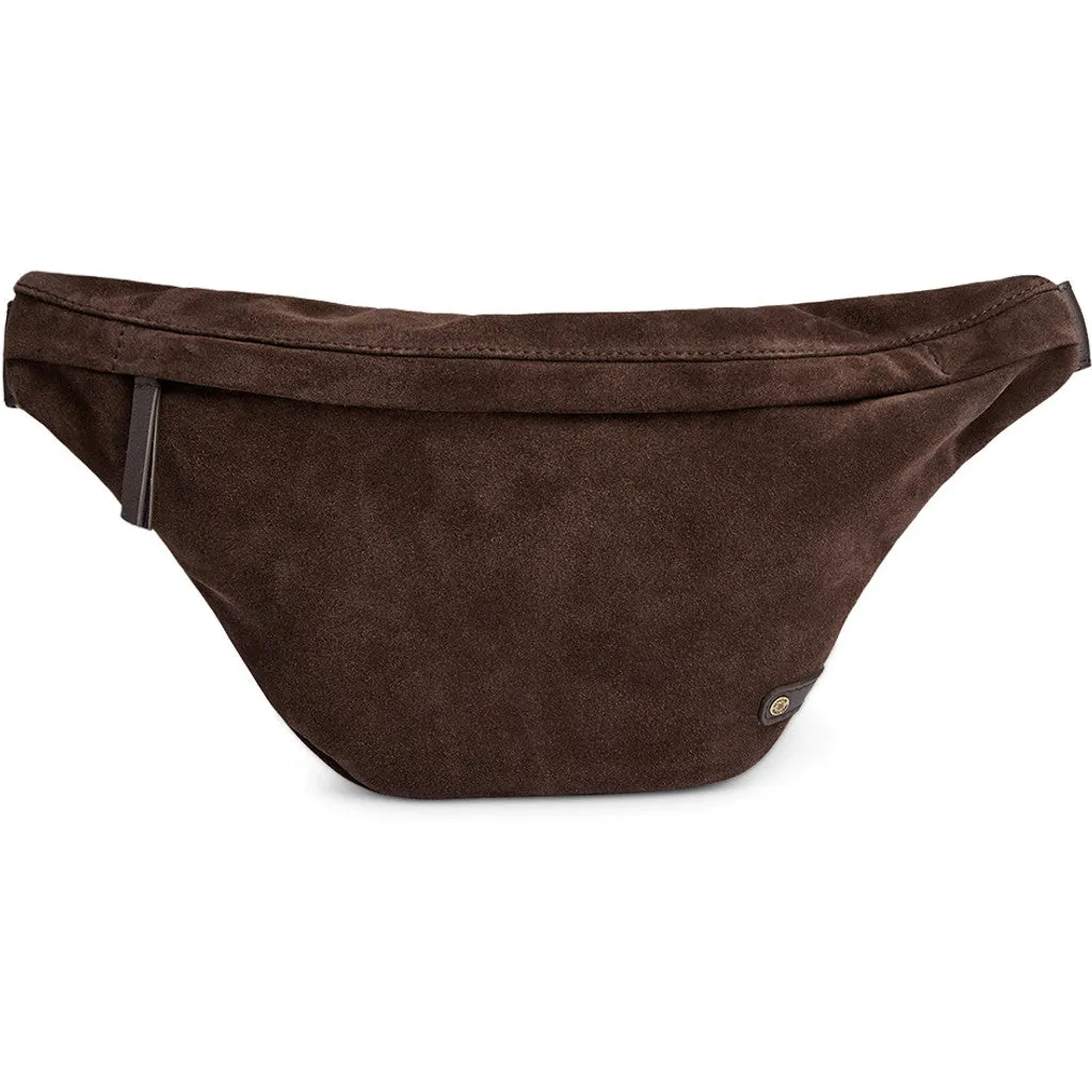 Beautiful suede bumbag / 16618 - Chocolate