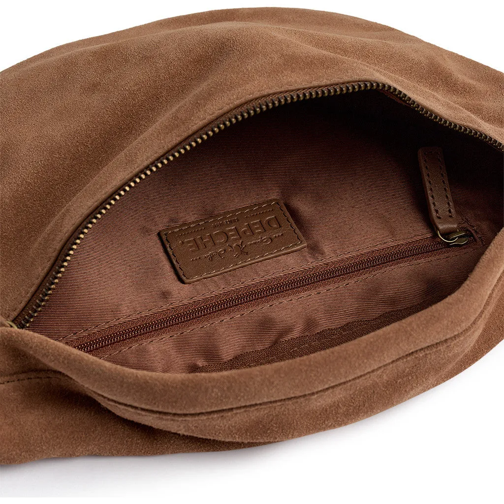 Beautiful suede bumbag / 16618 - Tan