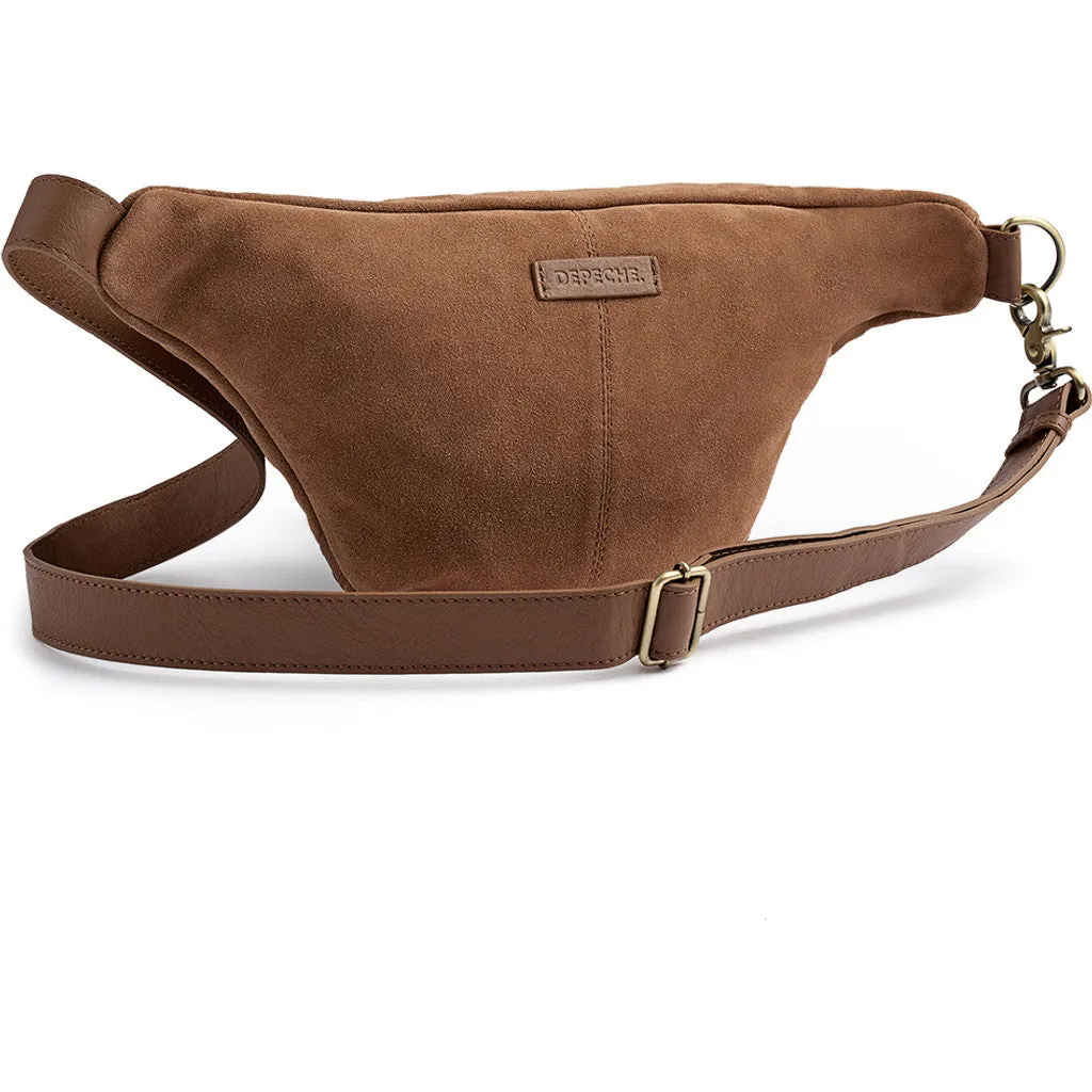 Beautiful suede bumbag / 16618 - Tan