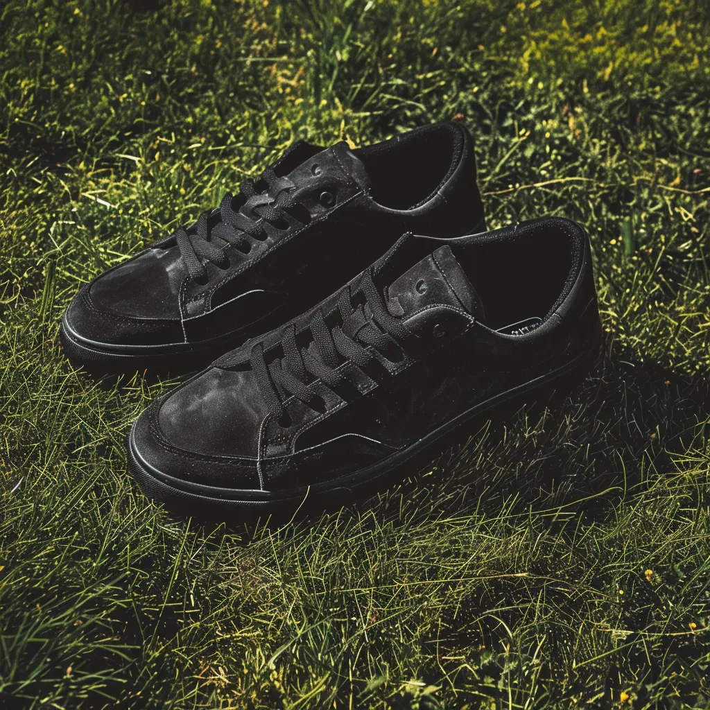 Black Nubuck Leather Ferruccio Sneakers