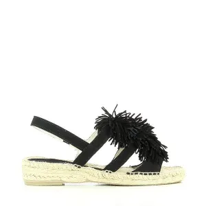 Calzanor 2133 Black Slingback Espadrilles