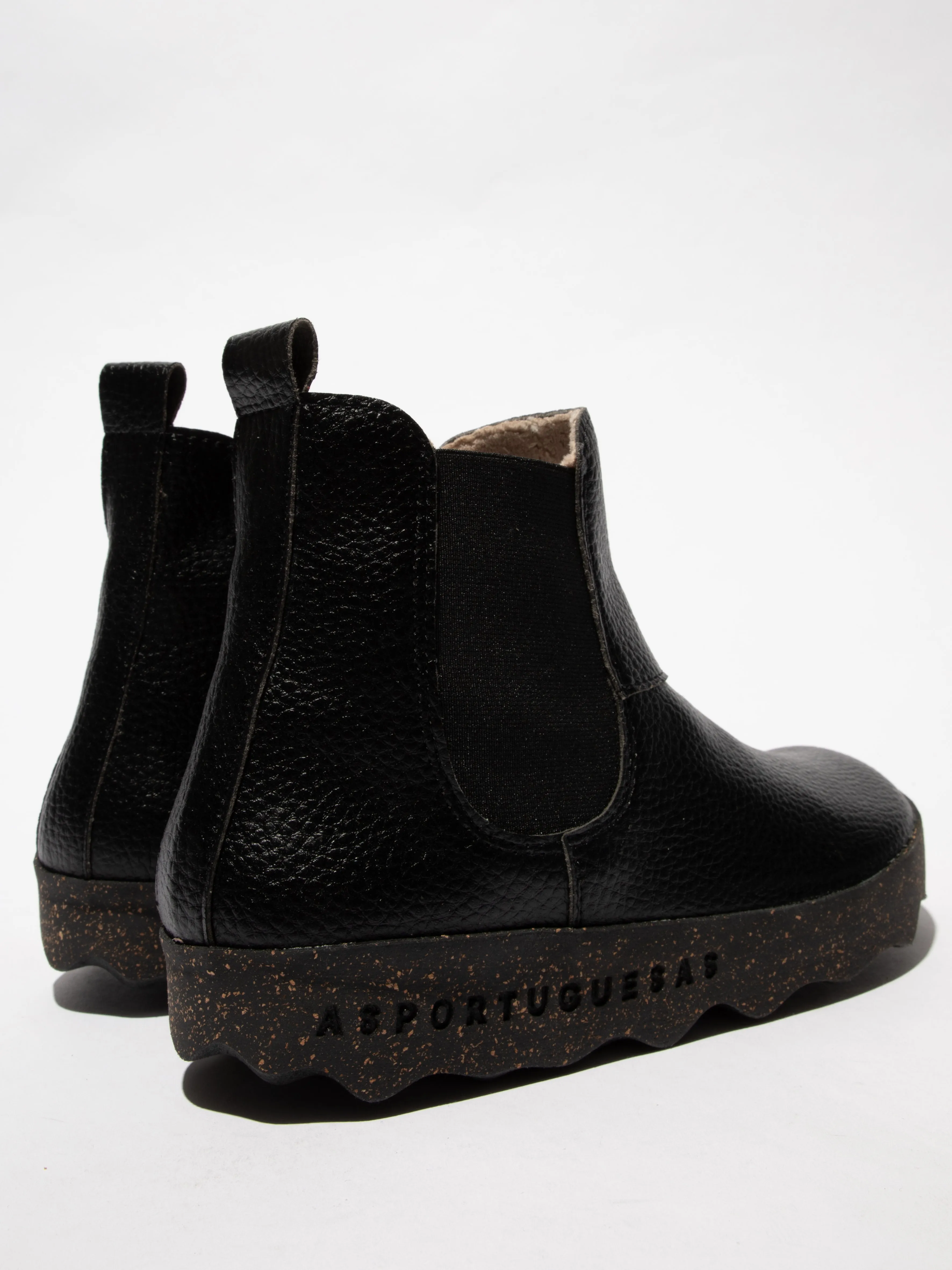Chelsea Ankle Boots CAIA Black Leather