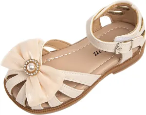 Children Shoes Flat Sandals Hollow Beach Shoes Fashion Soft Sole Girls Boys Casual Sandals Little Girls Dress Sandals (Beige, 3 Big Kids)