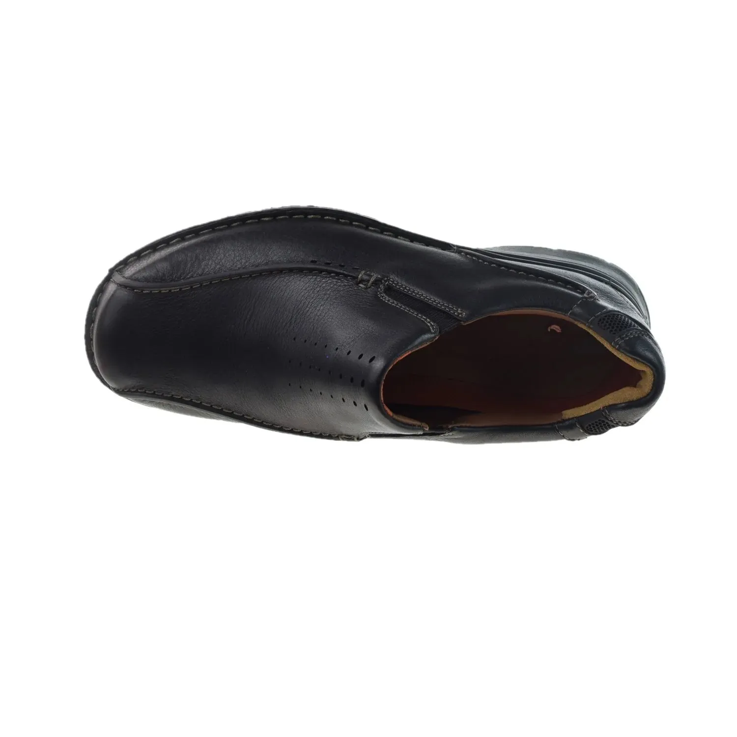 Clarks Unstructured Un.Seal (Wide) Men's Slip-On Loafers Black