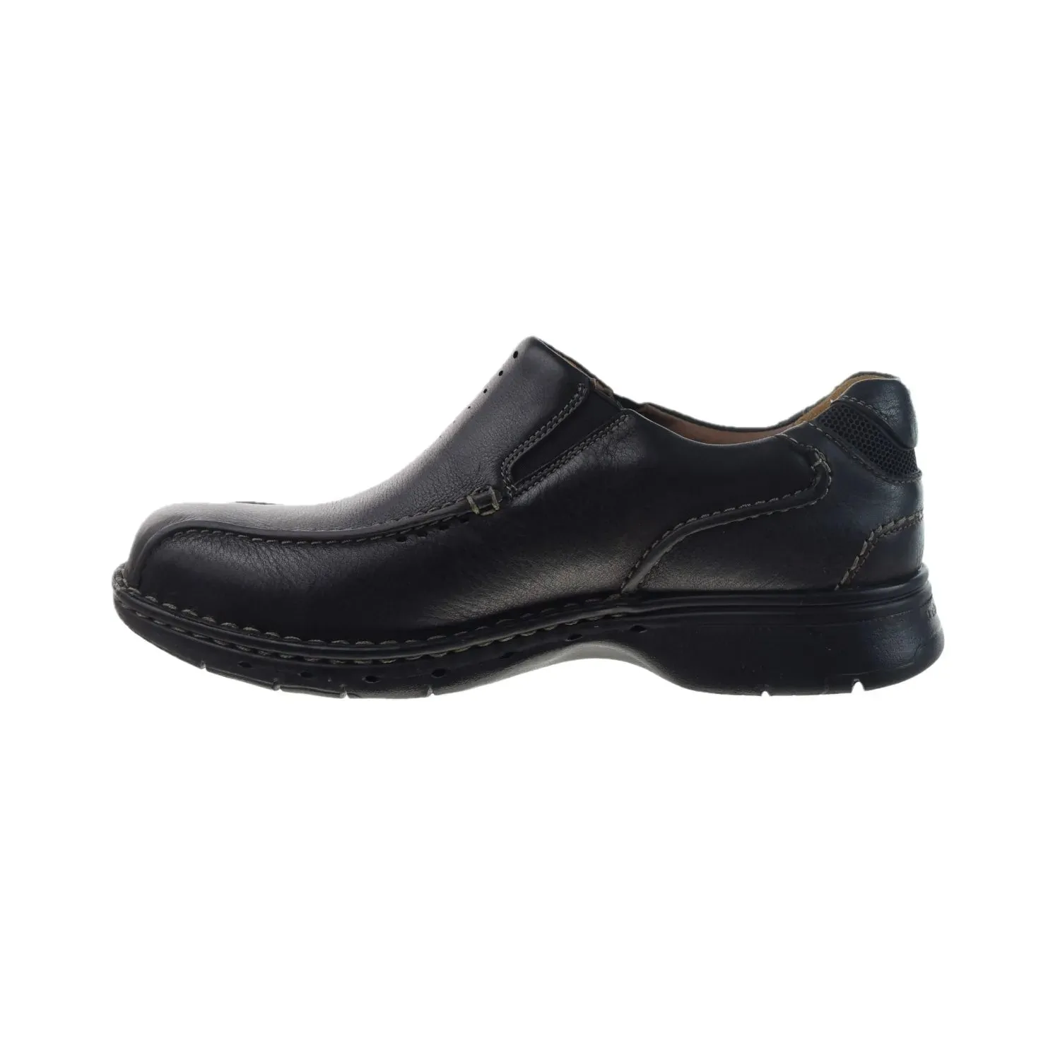 Clarks Unstructured Un.Seal (Wide) Men's Slip-On Loafers Black