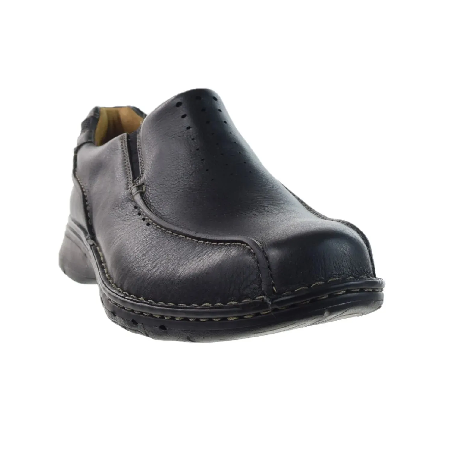 Clarks Unstructured Un.Seal (Wide) Men's Slip-On Loafers Black
