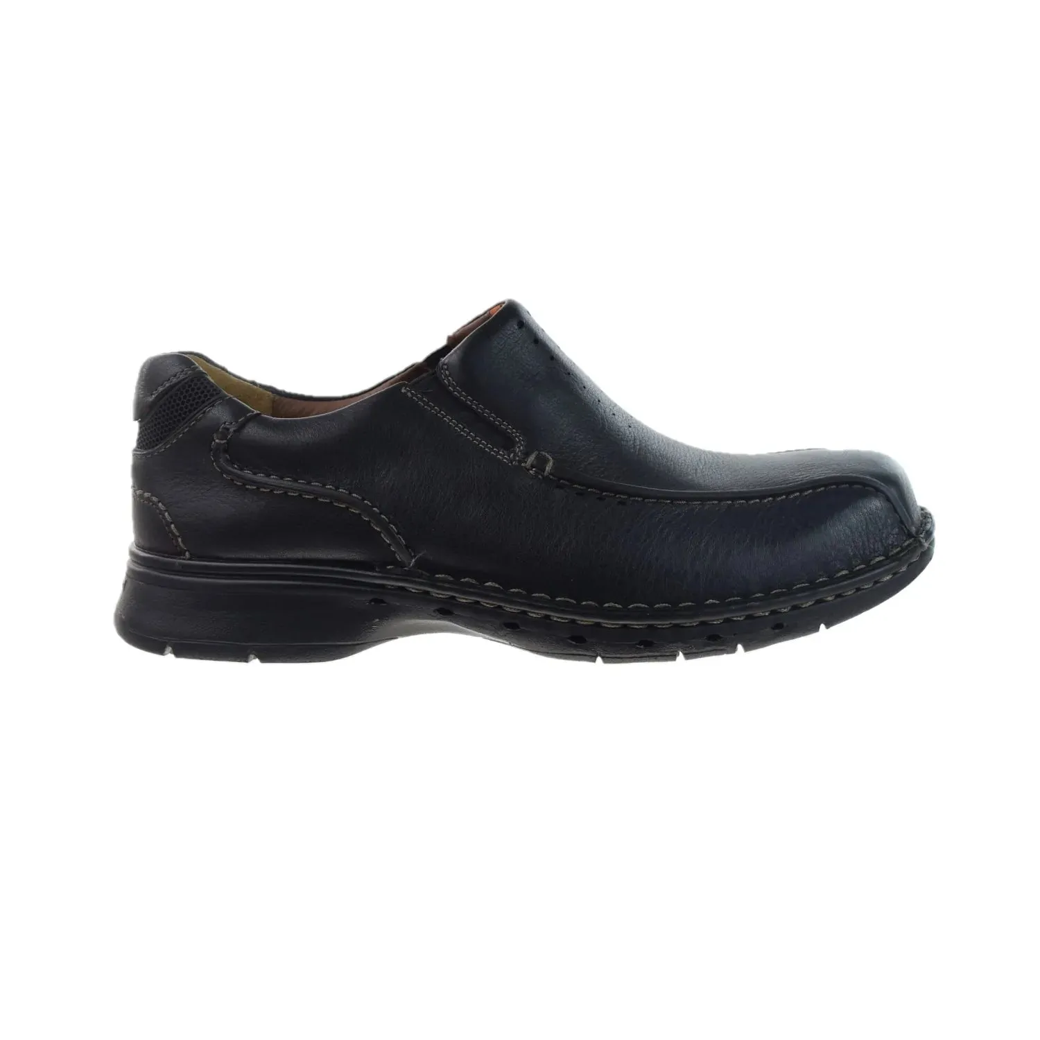 Clarks Unstructured Un.Seal (Wide) Men's Slip-On Loafers Black