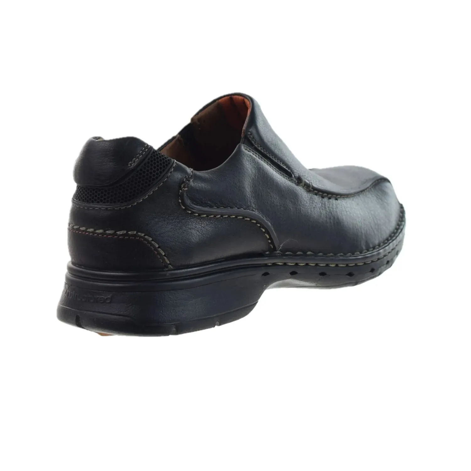 Clarks Unstructured Un.Seal (Wide) Men's Slip-On Loafers Black