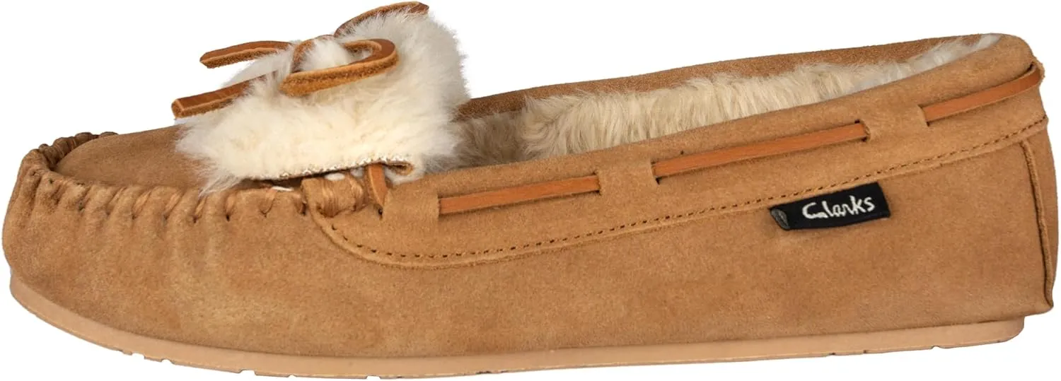 Clarks Women's, Suede Moccasin Slipper