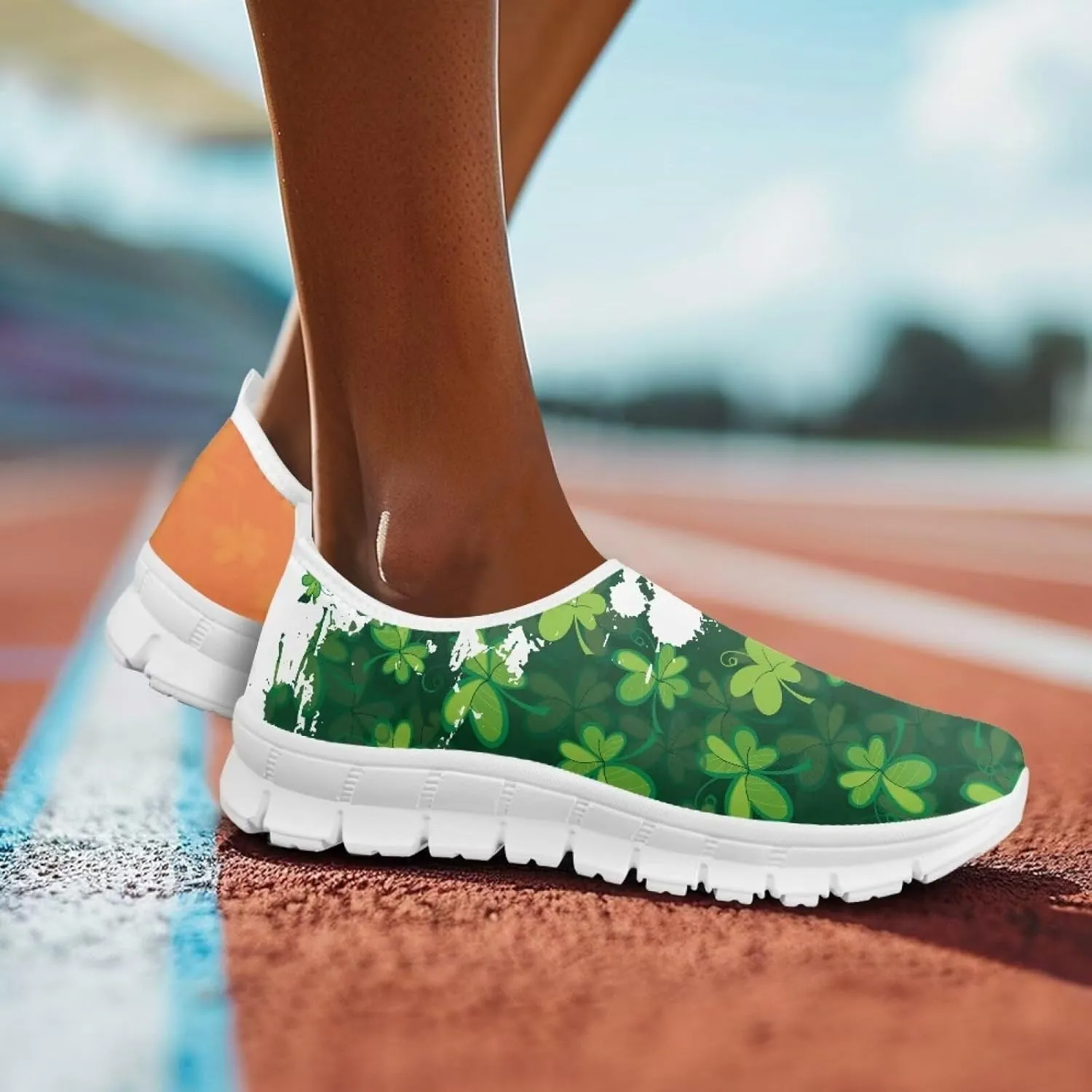Doojoayie Shoes for Women Slip On Sneakers Novelty Holiday Couple Shoes Flat