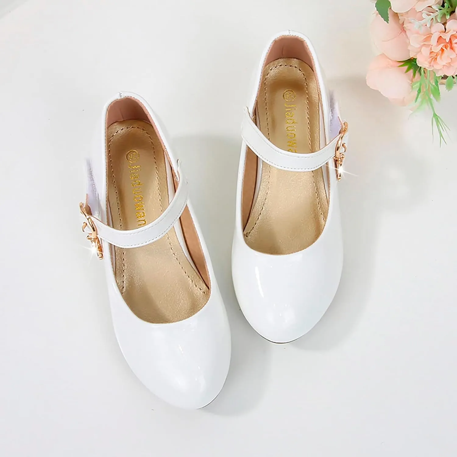 Girls High Heeled Shoes Shoes School Wedding Party Shoes Children Leather Shoes Dress Shoes Birthday Gift