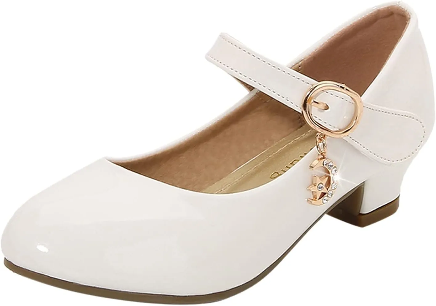Girls High Heeled Shoes Shoes School Wedding Party Shoes Children Leather Shoes Dress Shoes Birthday Gift