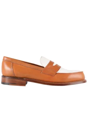GRENSON BROWN MEN'S LEATHER LOAFERS EU 41.5 UK 7.5 US 8.5