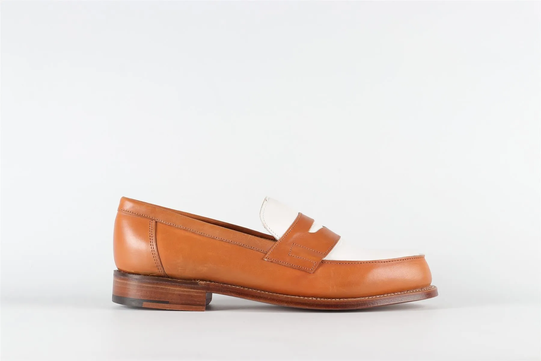 GRENSON BROWN MEN'S LEATHER LOAFERS EU 41.5 UK 7.5 US 8.5