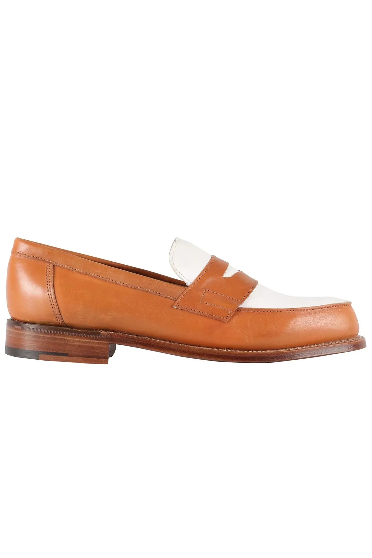 GRENSON BROWN MEN'S LEATHER LOAFERS EU 41.5 UK 7.5 US 8.5