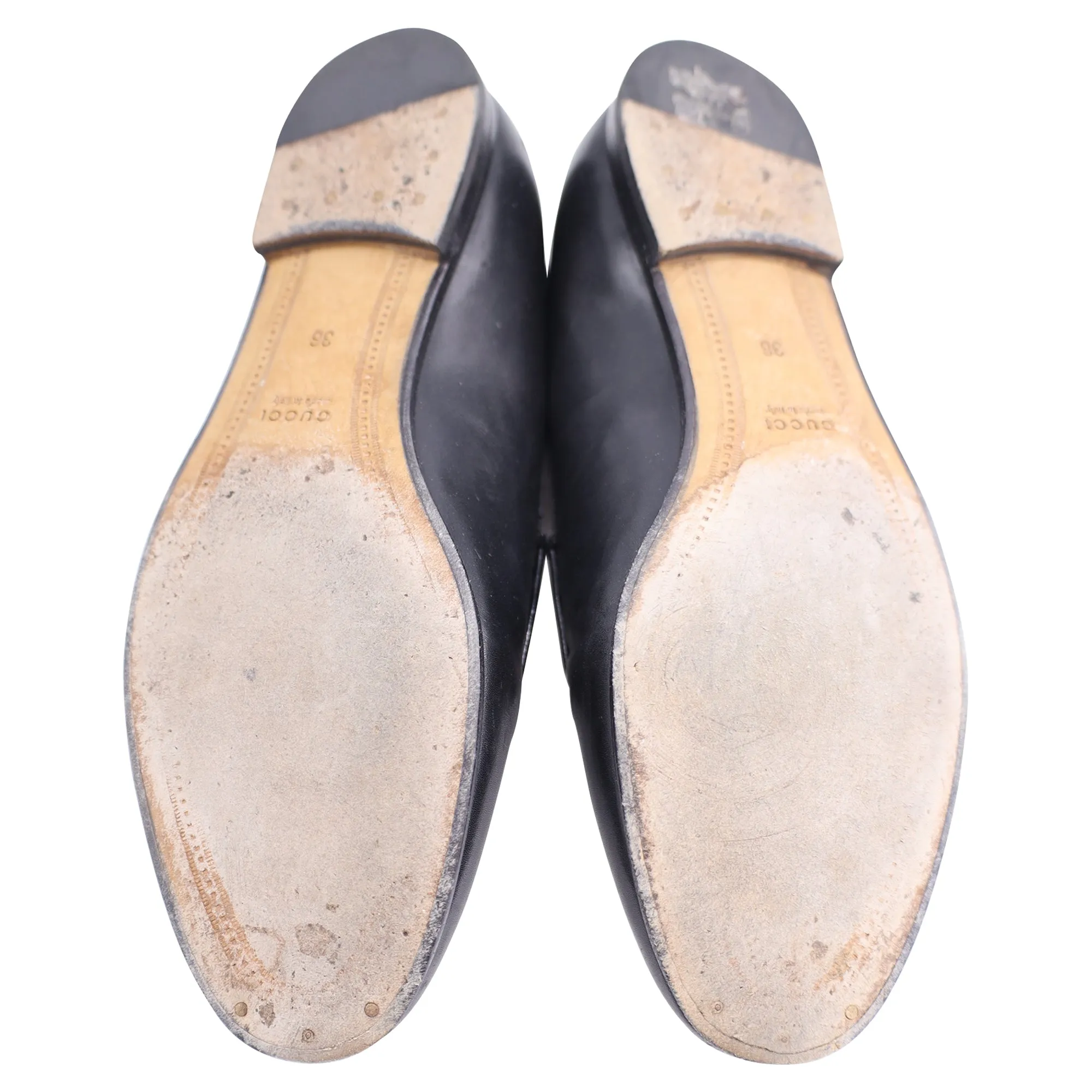 Gucci Jordaan Loafers in Black Leather