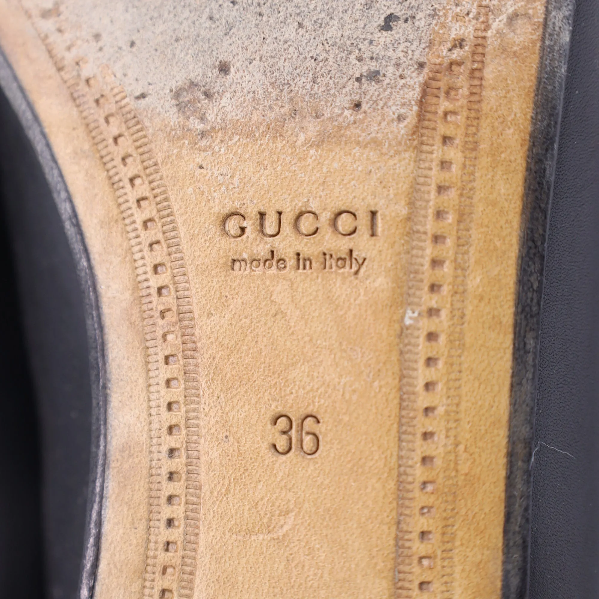 Gucci Jordaan Loafers in Black Leather
