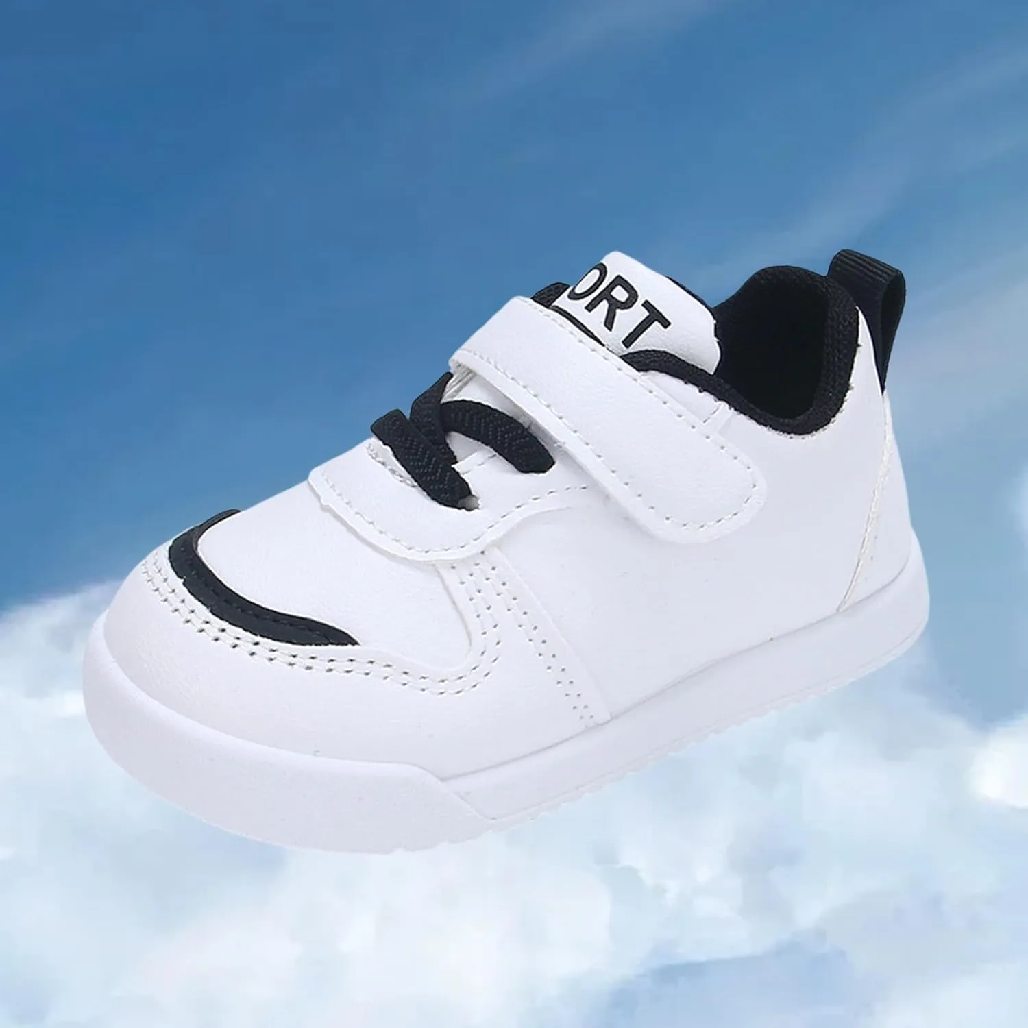 Infant Kids Sneakers School Running Loafers Lo Top Walking Tennis Casual Shoes Strap Athletic Sneakers for Children
