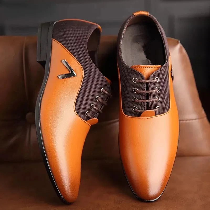 Italian Dress Shoes | Men Formal Shoes Leather Wedding Oxfords Office Shoes!