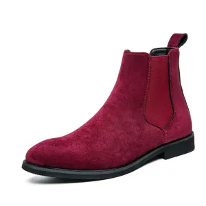 Javelin - Trendy Chelsea Boots Heren van Suède met Elastische Zijkanten