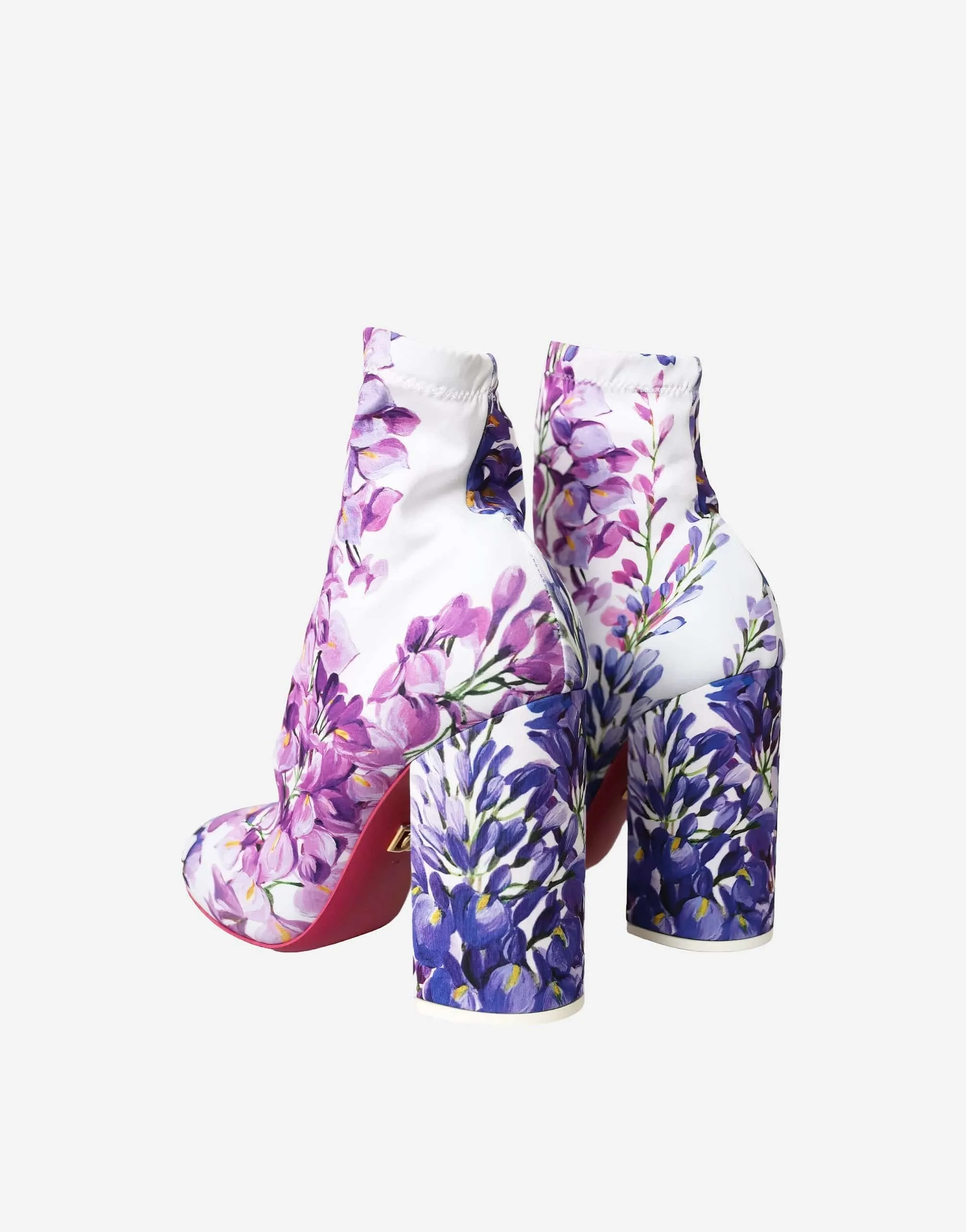 Jersey Stretch Booties With Floral Print