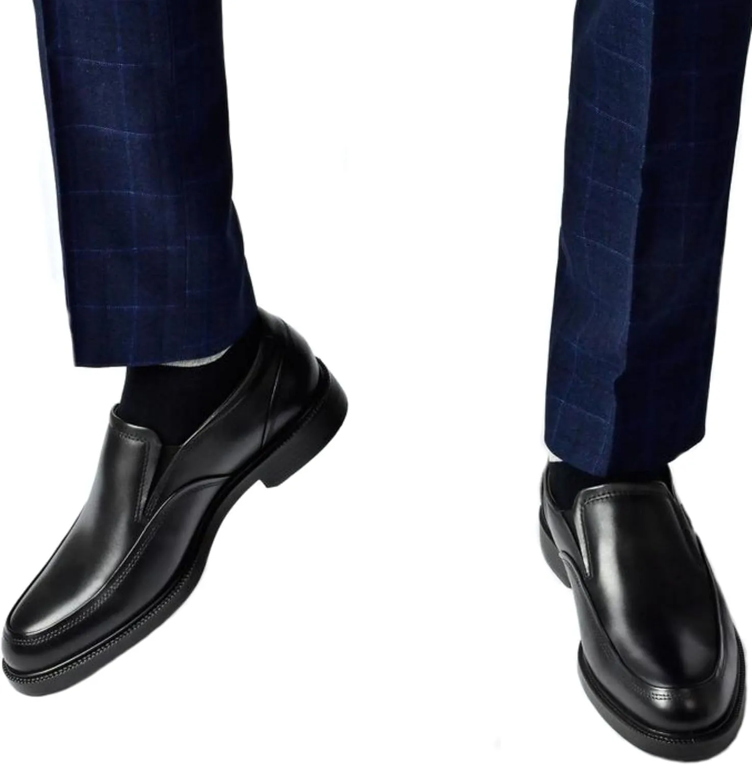 Justar Men's Genuine Leather Casual Dress Shoes Slip-On Bussiness Shoes Formal Penny Loafers for Men Tuxedo Shoes