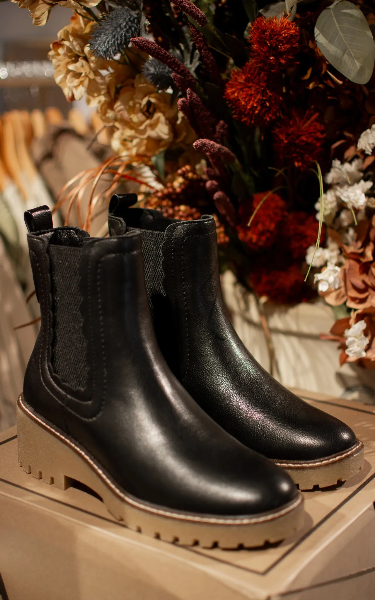 Kellen Scalloped Wedge Boots