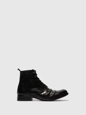 Lace-up Ankle Boots MYKE660FLY ESTIGMA(VEGETAL) BLACK