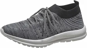 Lausiuoe Non Slip Shoes For Women Black,Womens Walking Shoes Lightweight Running Shoes Womens Tennis Shoes Non Slip Breathable Mesh Air Cushion Sneakers for Gym Workout Sports