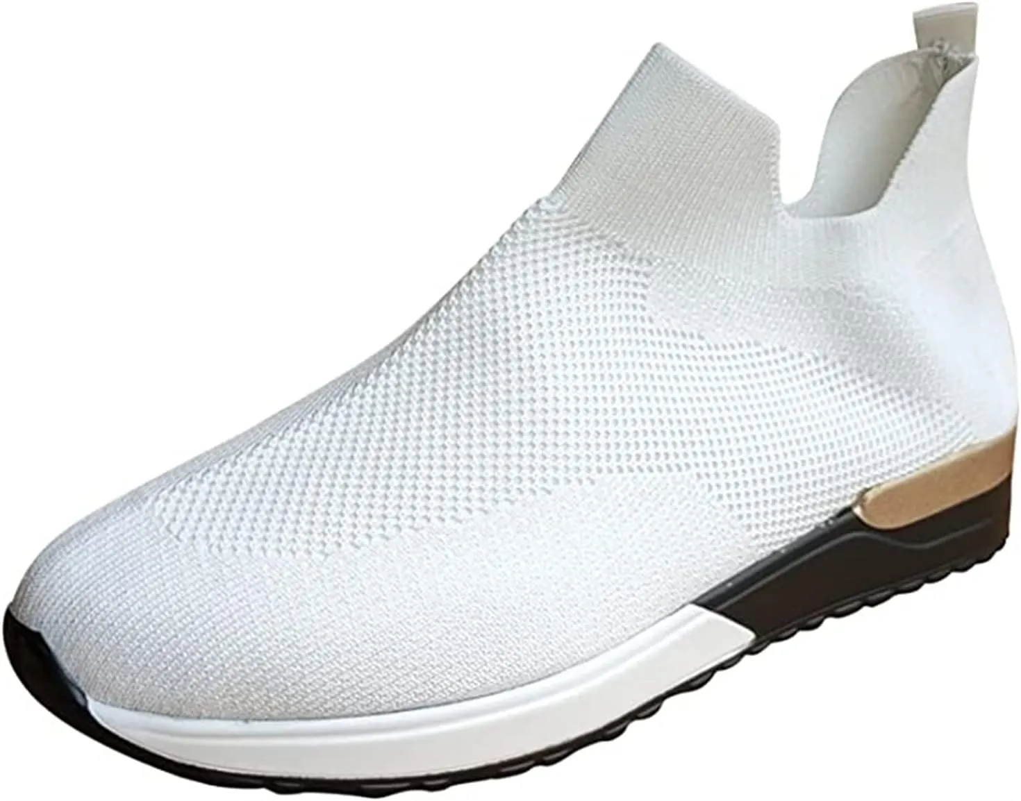 Lausiuoe Sneakers For Women Walking Shoes Comfortable Fashion Lightweight Casual Mesh Slip On Sneakers for Running Gym