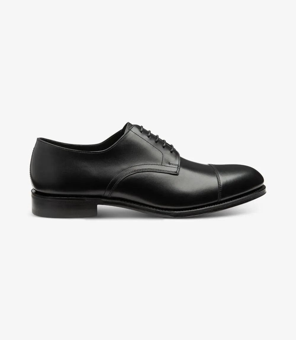 LOAKE PETERGATE BLACK DERBY LEATHER SOLE F-MEDIUM
