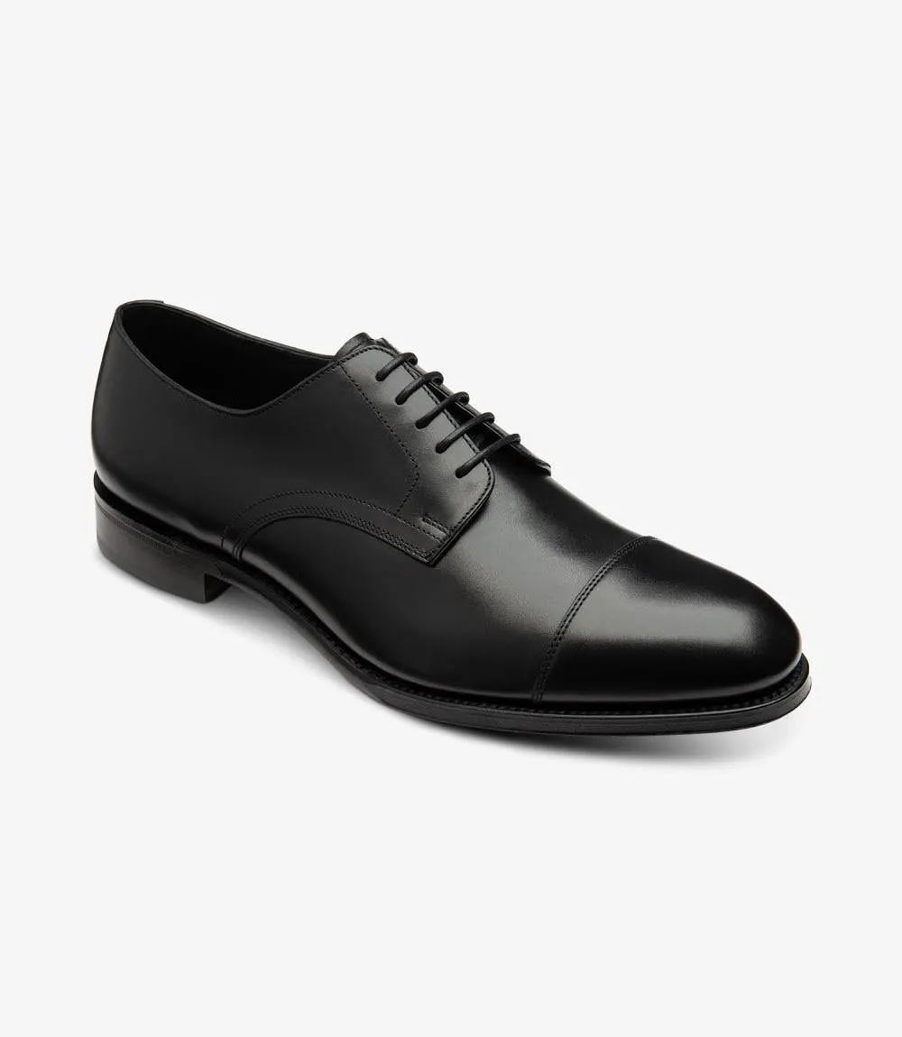 LOAKE PETERGATE BLACK DERBY LEATHER SOLE F-MEDIUM