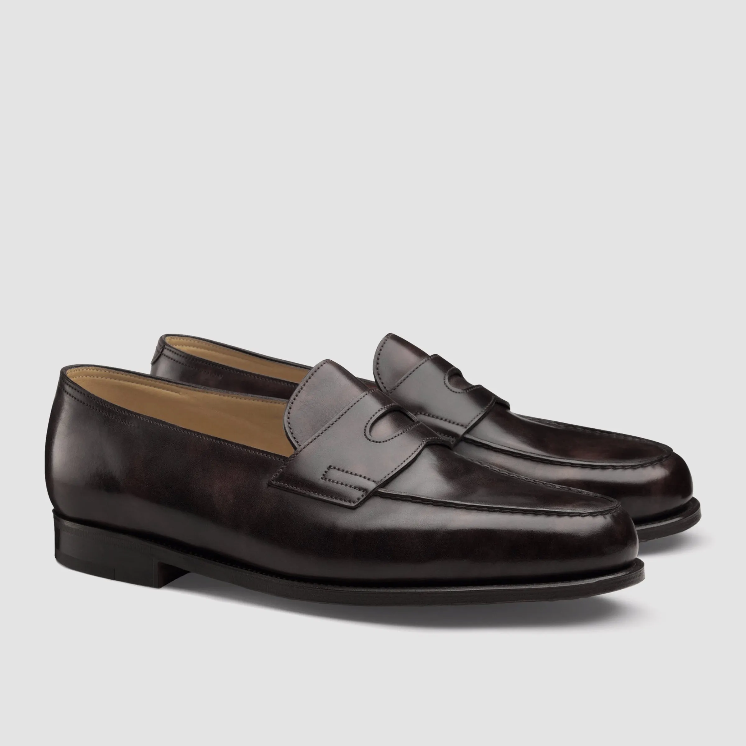 Lopez, Dark Brown Museum Calf, Leather Sole