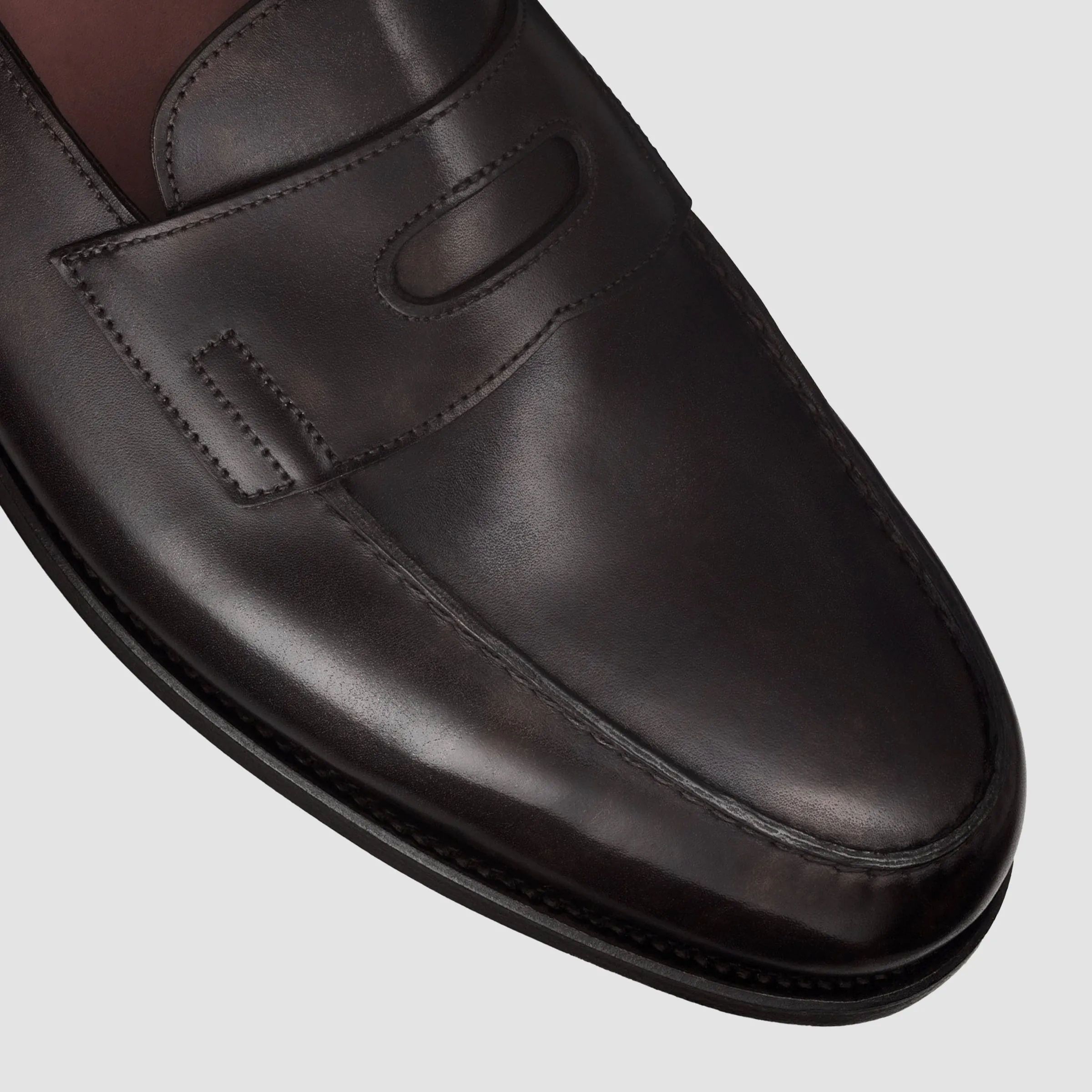 Lopez, Dark Brown Museum Calf, Leather Sole
