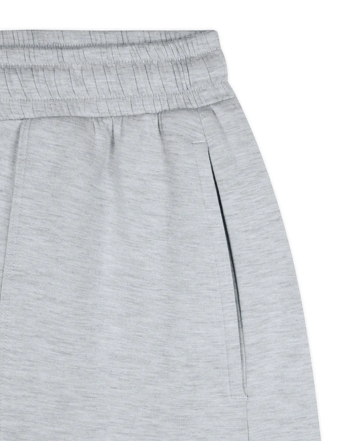 LuxeComfort Scuba Shorts- Grey Marl