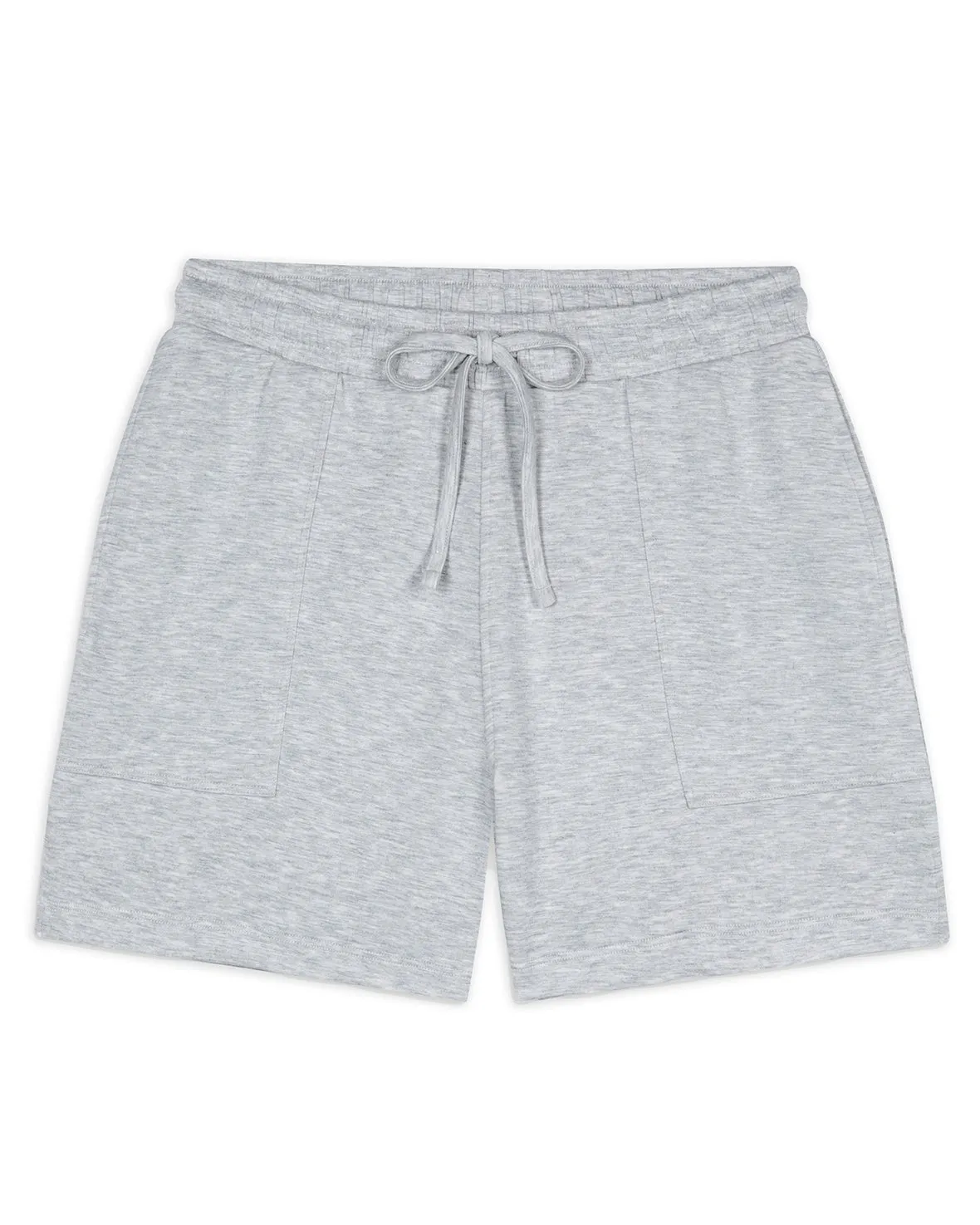 LuxeComfort Scuba Shorts- Grey Marl