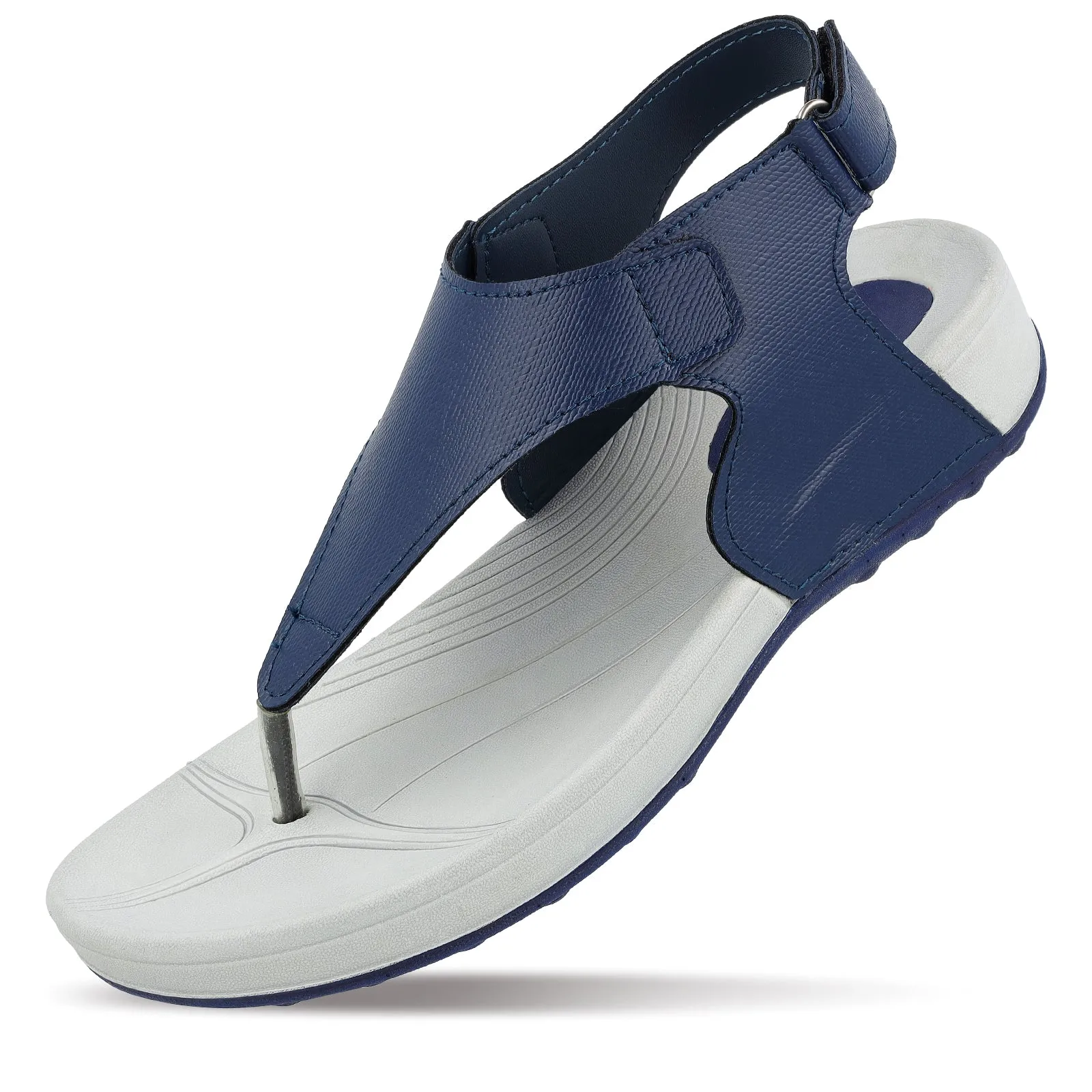 ME & I Women's Flip-Flop  - MI97096 Navy Blue