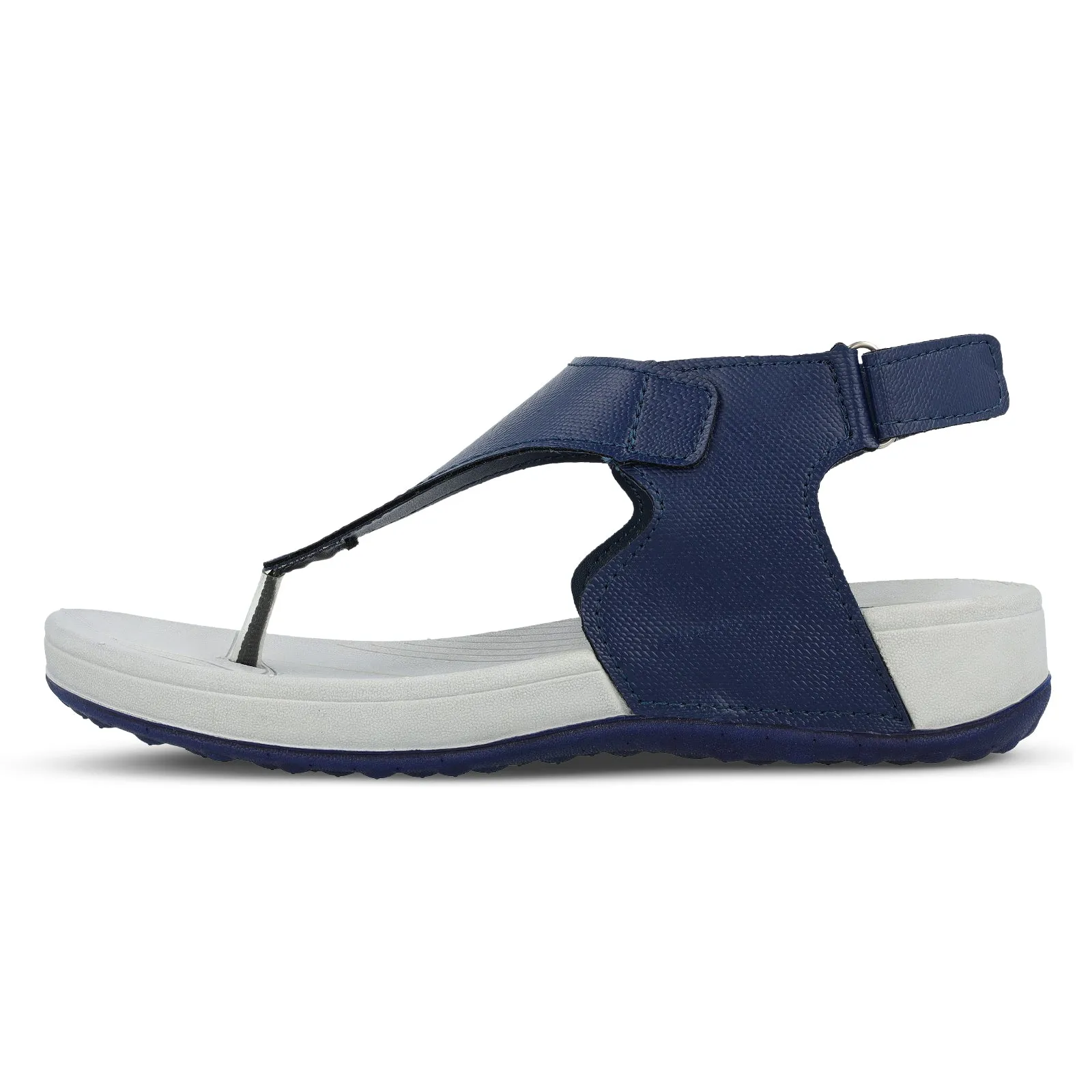 ME & I Women's Flip-Flop  - MI97096 Navy Blue