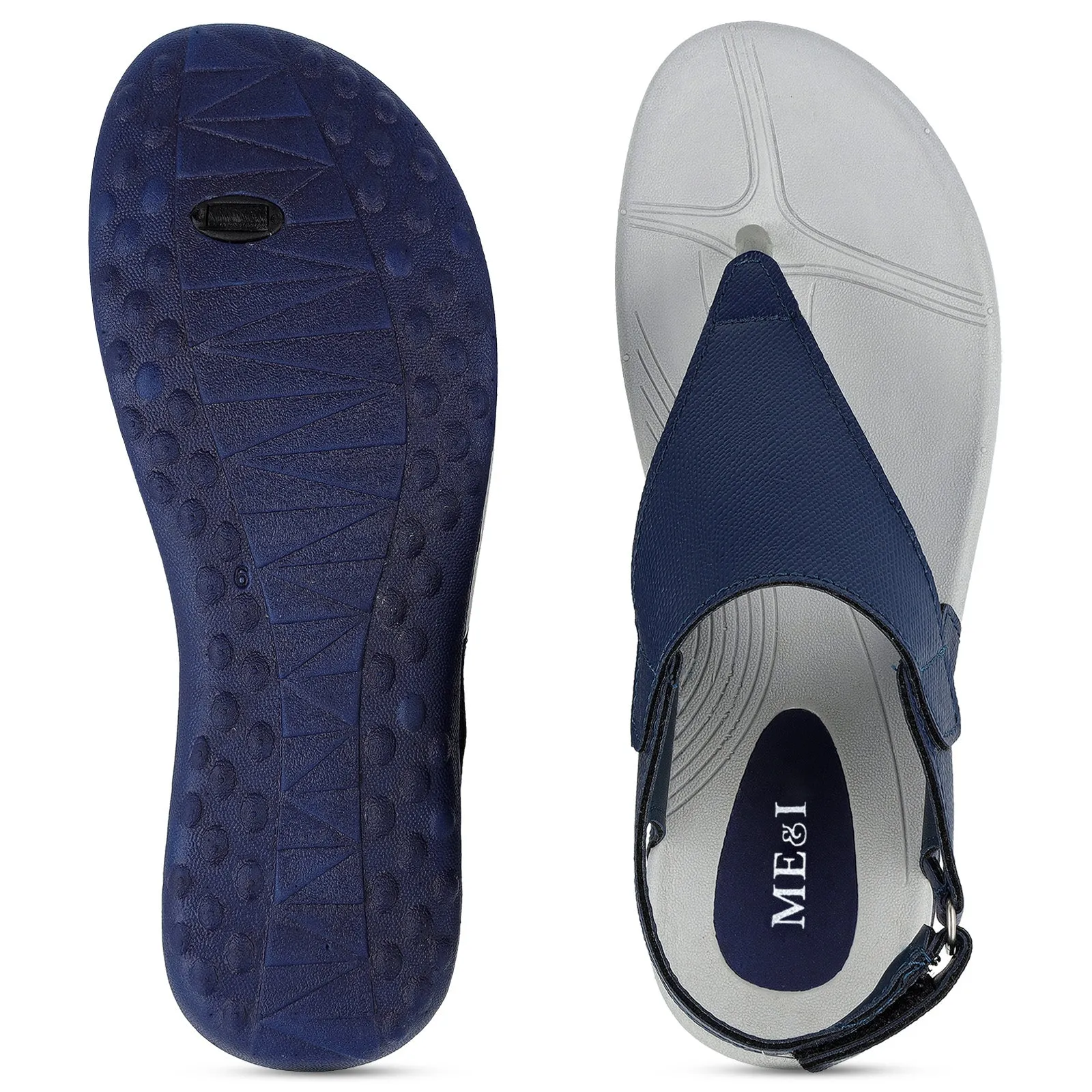 ME & I Women's Flip-Flop  - MI97096 Navy Blue