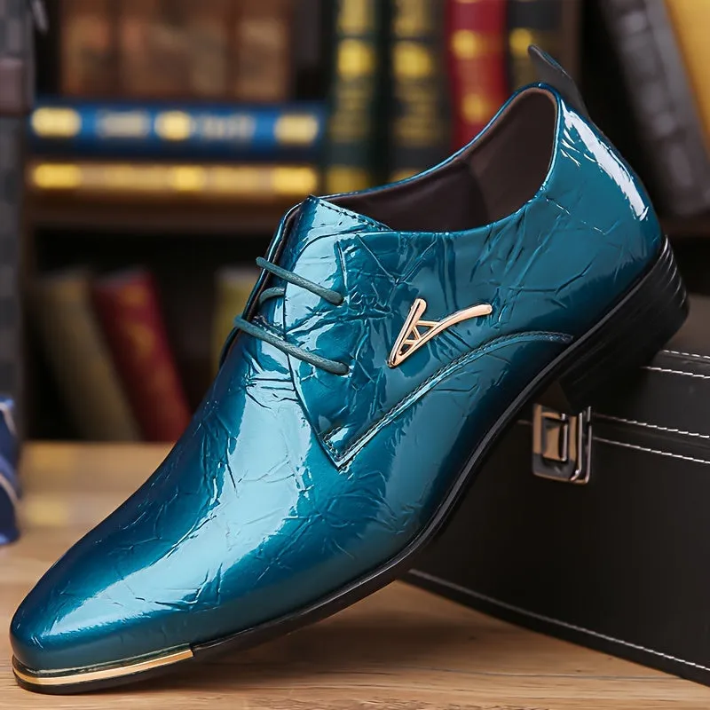 Men's Elegant Comfortable Lace-Up Formal Shoes With Rubber Sole