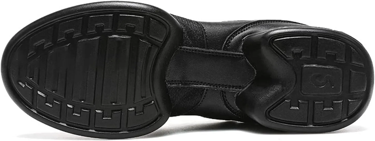 Men's Fashion Air Cushion Dance Shoes Sneakers Latin Jazz Ballroom Lace Up Dance Shoes Stylish Round Toe Platform Breathable Soft Bottom Outdoor Ballet Shoes for Men