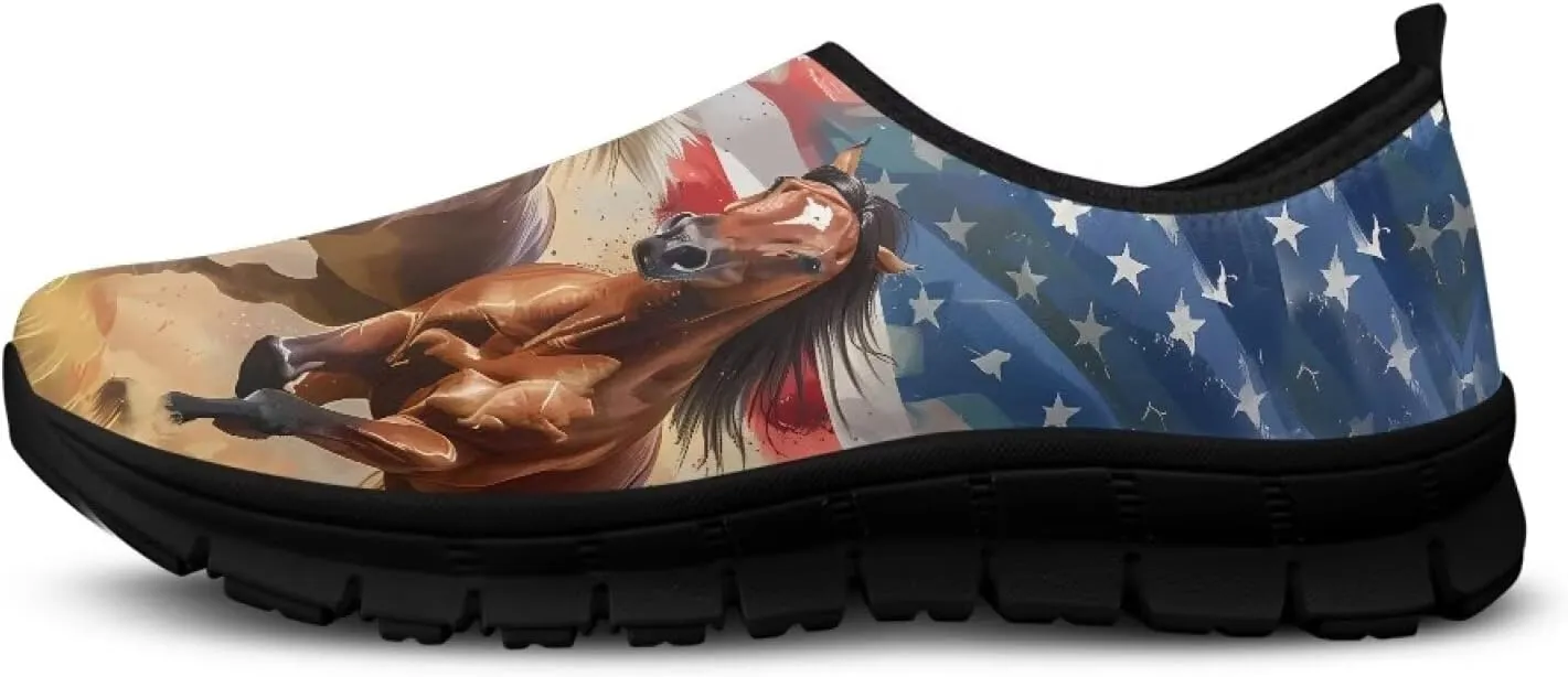Men's Fashion Sneakers Slip On Walking Loafers Travel ShoesBlack Sole