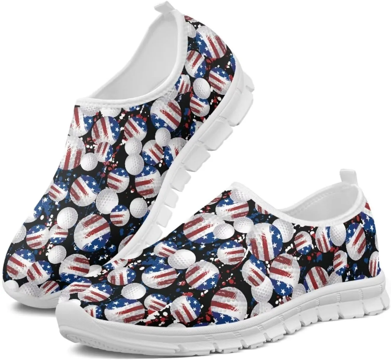 Men's Fashion Sneakers Slip On Walking Loafers Travel ShoesWhite Sole