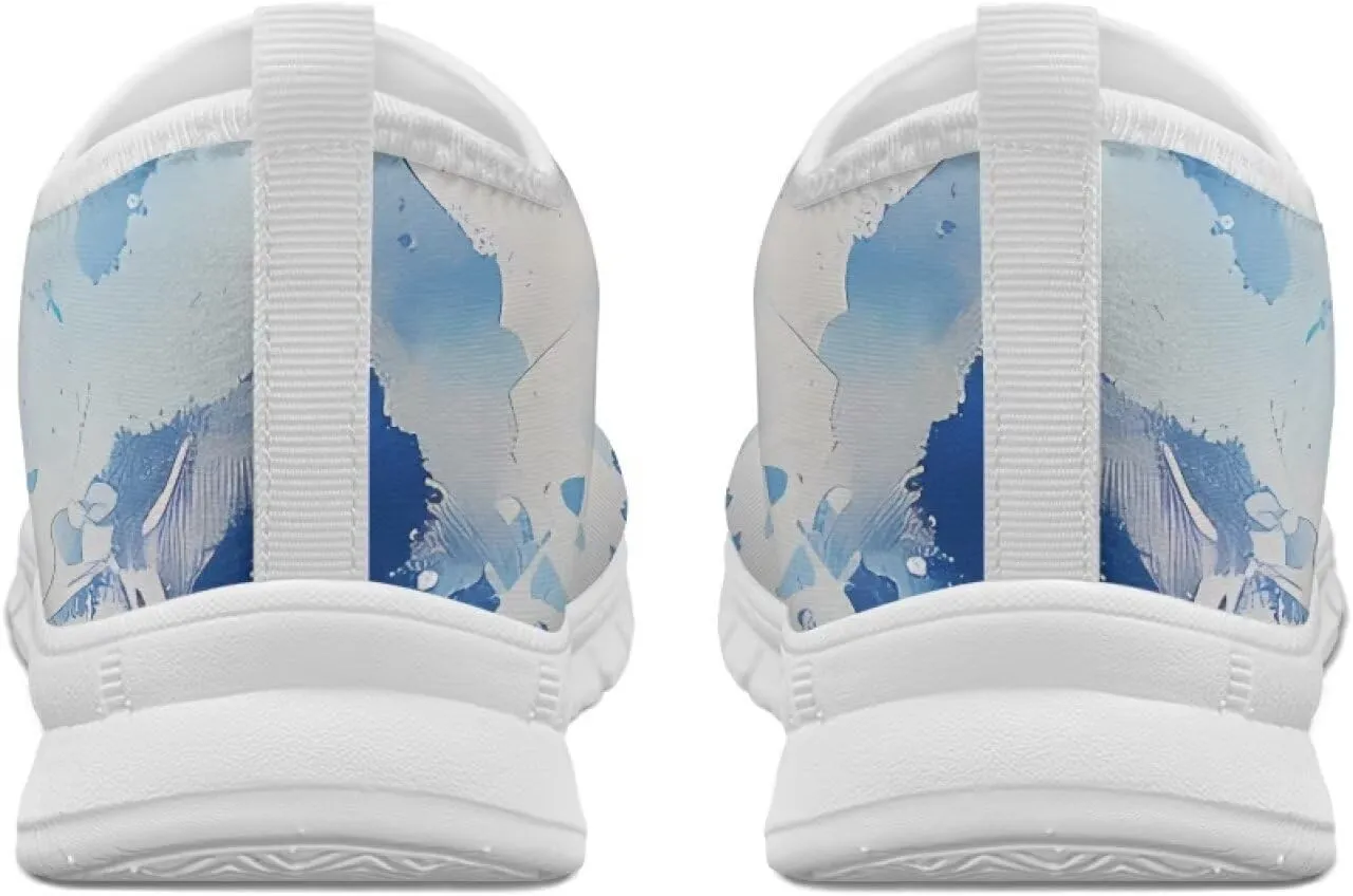 Men's Fashion Sneakers Slip On Walking Loafers Travel ShoesWhite Sole